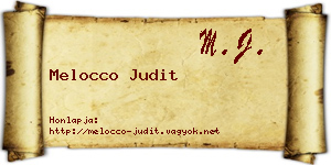 Melocco Judit névjegykártya